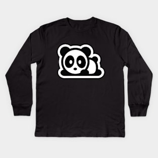 Lazy Panda Bambu Brand Animal Bear Cartoon Anime Bamboo Kids Long Sleeve T-Shirt